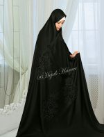 چادر مشکی سنتی گلدوزی شده کد 6558