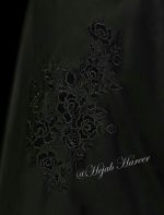 چادر مشکی سنتی گلدوزی شده کد 6558 - Image 2