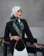 روسری رنگی طرح دار کد 6559 - Image 2