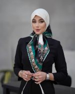 روسری رنگی طرح دار کد 6559