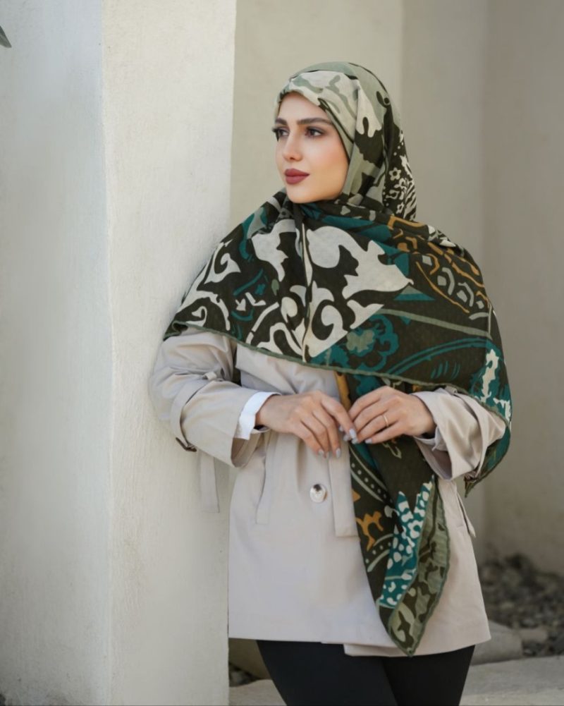 6568 روسری رنگی طرح دار کد 6568 - Image 1