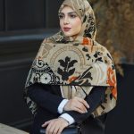 روسری رنگی طرح دار کد 6569