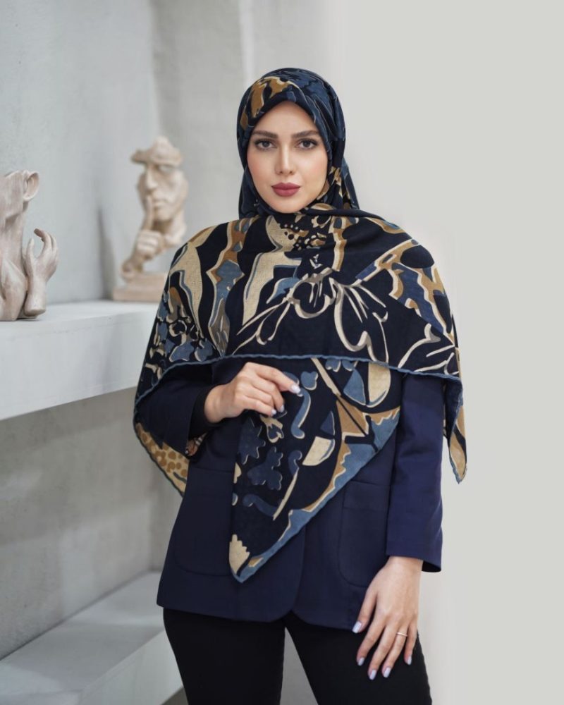 روسری رنگی طرح دار کد 6570 - Image 1