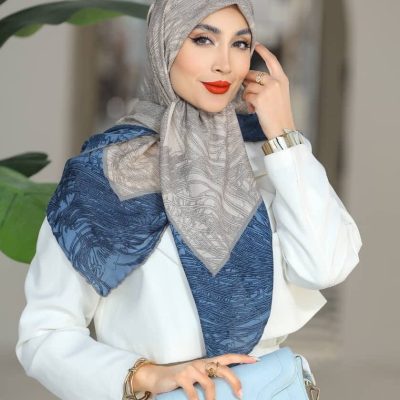 روسری رنگی طرح دار کد 6576