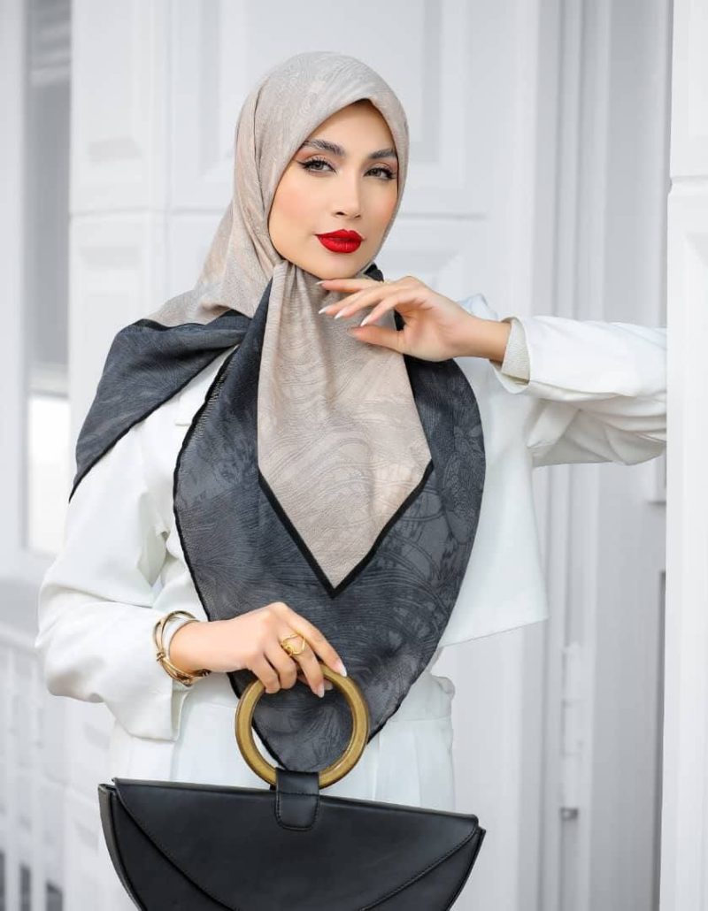 6577 روسری رنگی طرح دار کد 6577 - Image 1