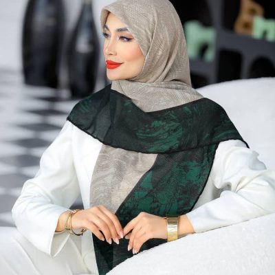 روسری رنگی طرح دار کد 6578