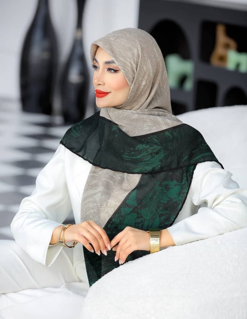روسری رنگی طرح دار کد 6578 - Image 1
