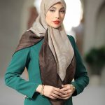 روسری رنگی طرح دار کد 6580