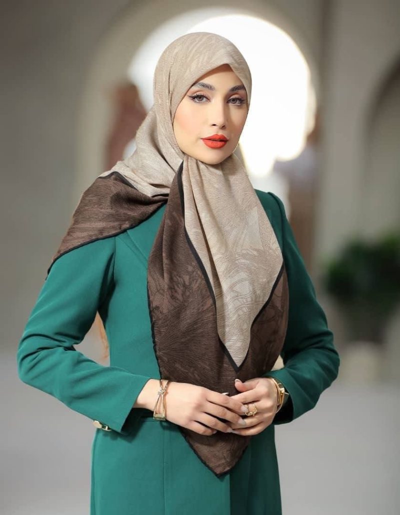 6580 روسری رنگی طرح دار کد 6580 - Image 1