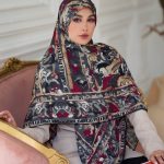 روسری رنگی طرح دار کد 6597