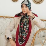 روسری رنگی طرح دار کد 6601