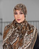 روسری رنگی طرح دار کد 6606 - Image 2