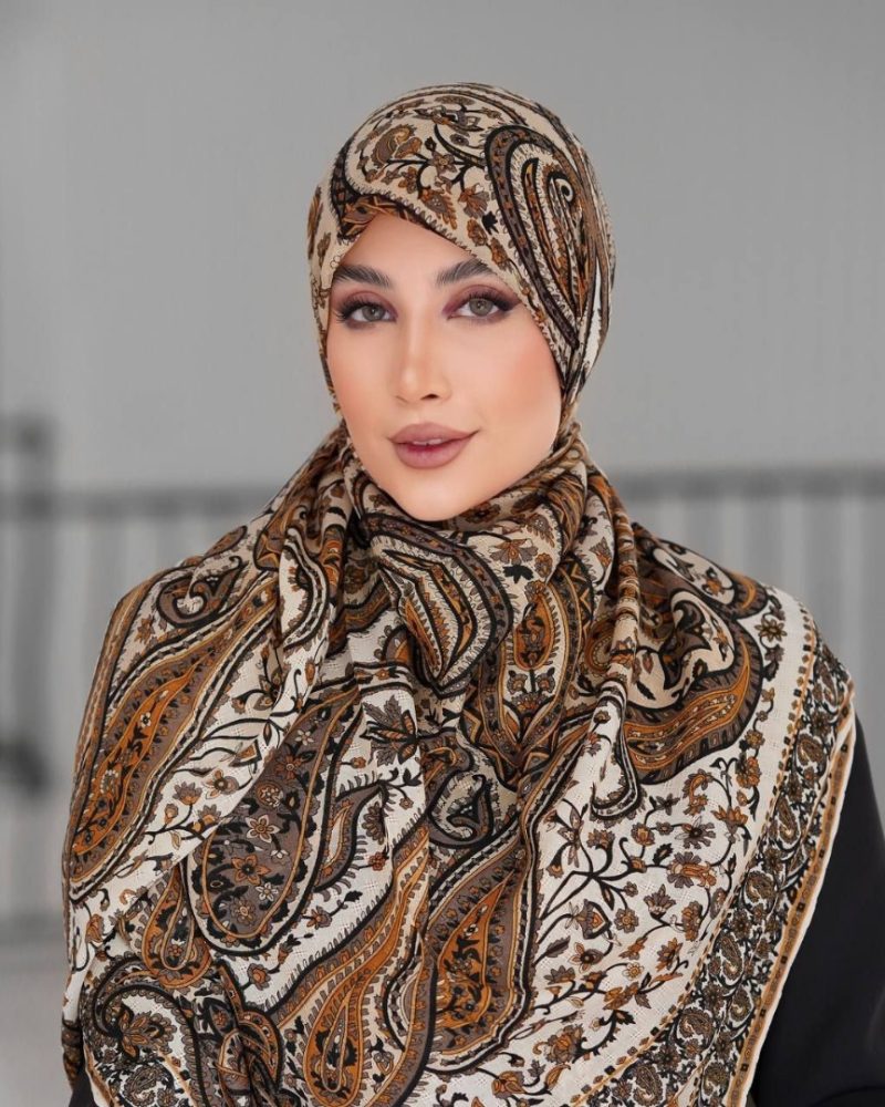 روسری رنگی طرح دار کد 6606 - Image 2