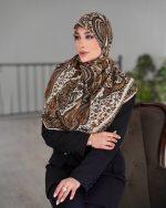 روسری رنگی طرح دار کد 6606