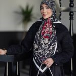 روسری رنگی طرح دار کد 6622