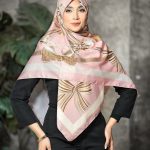 روسری رنگی طرح دار کد 6627