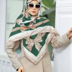 روسری رنگی طرح دار کد 6629