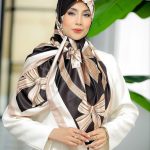 روسری رنگی طرح دار کد 6630