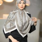 روسری رنگی طرح دار کد 6632
