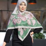 روسری رنگی طرح دار کد 6634