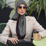 روسری رنگی طرح دار کد 6638
