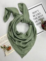 روسری رنگی ساده کد 6646 - Image 4