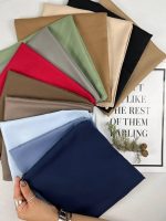 روسری رنگی ساده کد 6646