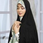 چادر مجلسی سوالون طرح دار کد 6656