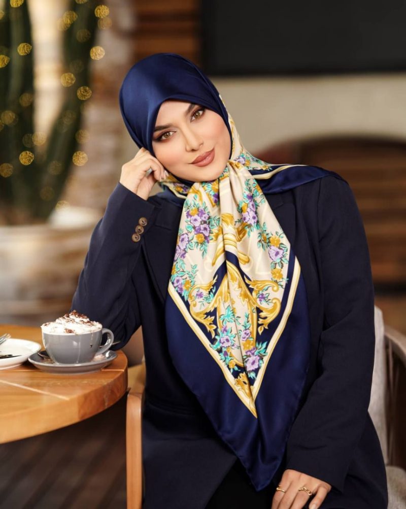 6682 روسری رنگی طرح دار کد 6682 - Image 1