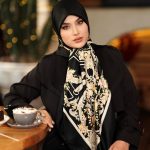 روسری رنگی طرح دار کد 6685