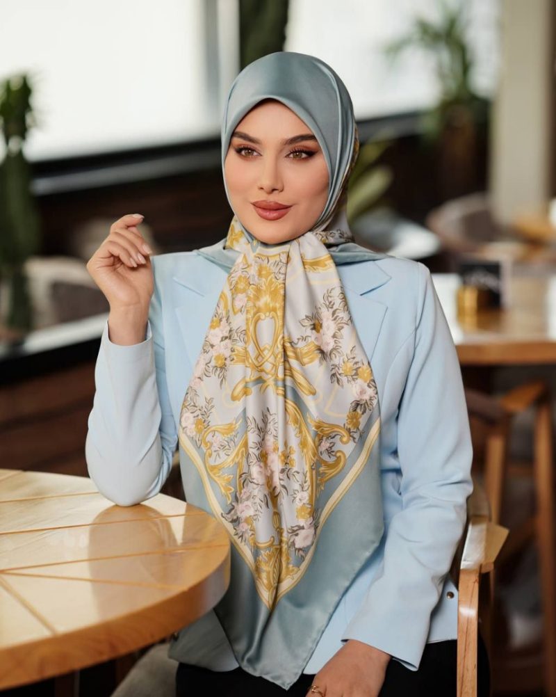 روسری رنگی طرح دار کد 6688 - Image 1