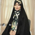 چادر مجلسی سوالون طرح دار کد 6714