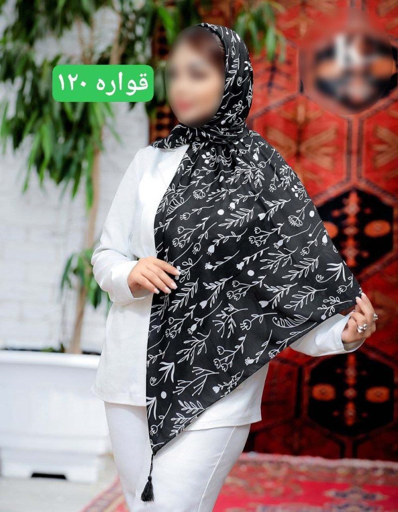 روسری رنگی طرح دار کد 6759 - Image 1