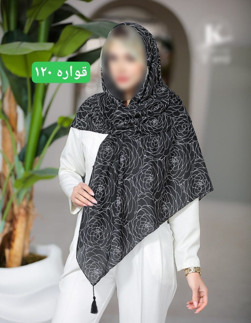 روسری رنگی طرح دار کد 6762 - Image 1