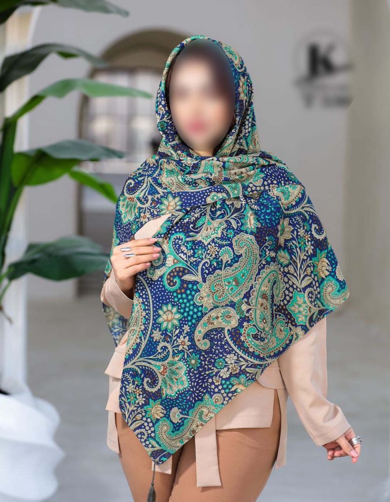 6767 روسری رنگی طرح دار کد 6767 - Image 1