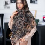 روسری رنگی طرح دار کد 6768