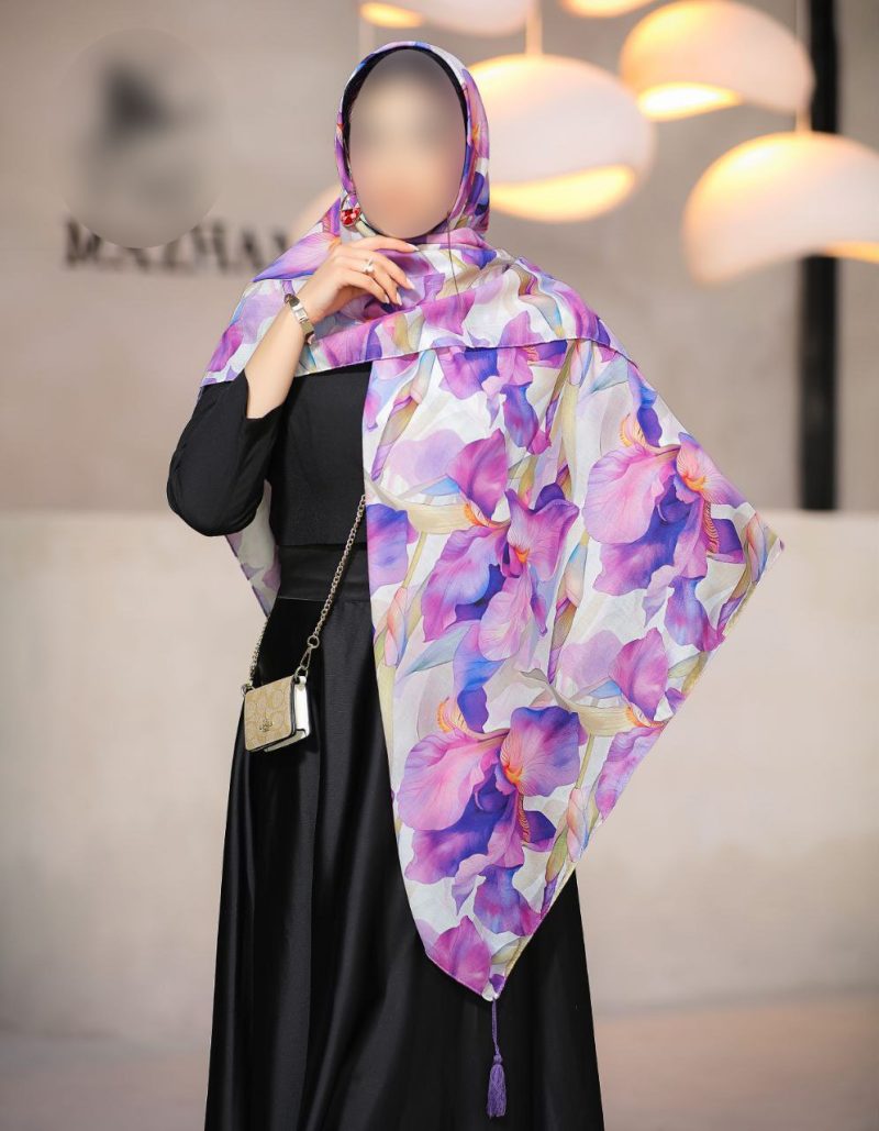 روسری رنگی طرح دار کد 6770 - Image 1