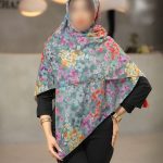 روسری رنگی طرح دار کد 6773