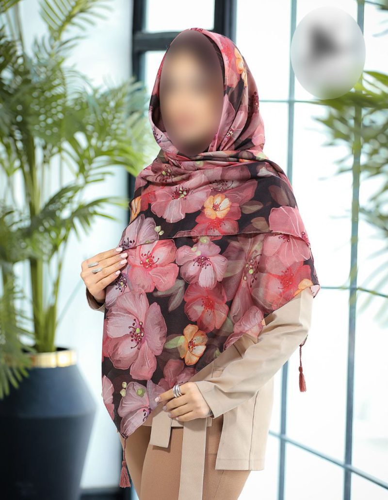 روسری رنگی طرح دار کد 6774 - Image 1