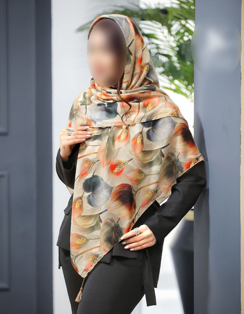 روسری رنگی طرح دار کد 6775 - Image 1