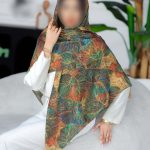روسری رنگی طرح دار کد 6776