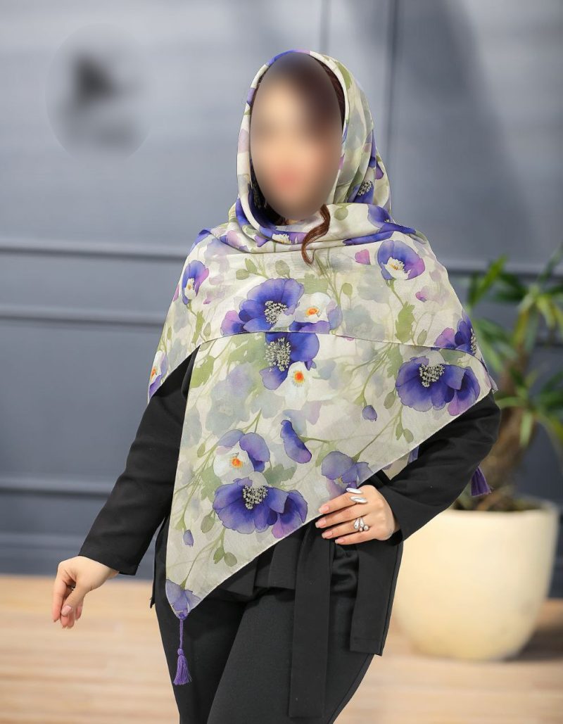 روسری رنگی طرح دار کد 6778 - Image 1