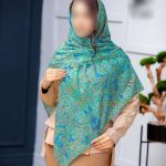 روسری رنگی طرح دار کد 6781
