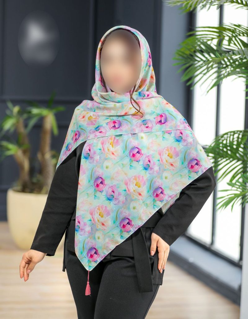 روسری رنگی طرح دار کد 6782 - Image 1