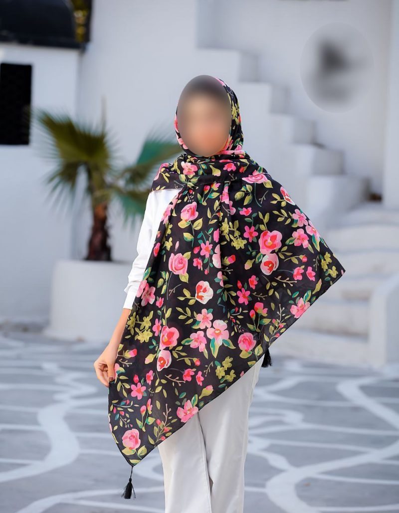 روسری رنگی طرح دار کد 6783 - Image 1