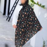 روسری رنگی طرح دار کد 6784