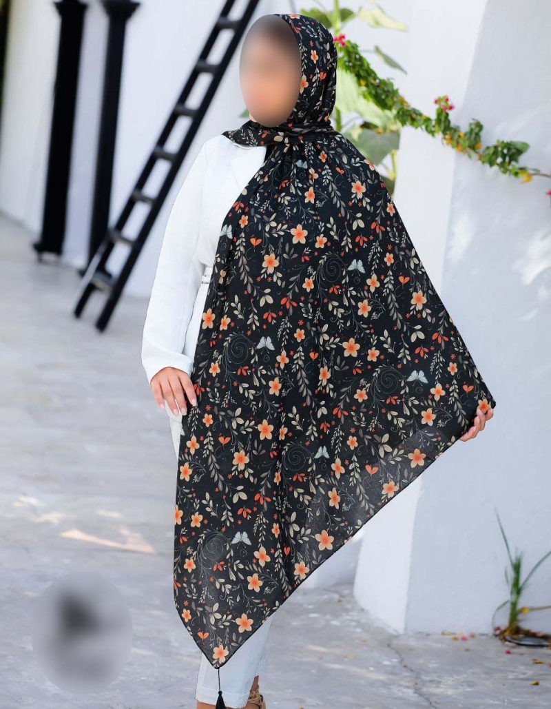 روسری رنگی طرح دار کد 6784 - Image 1