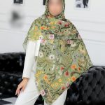 روسری رنگی طرح دار کد 6786