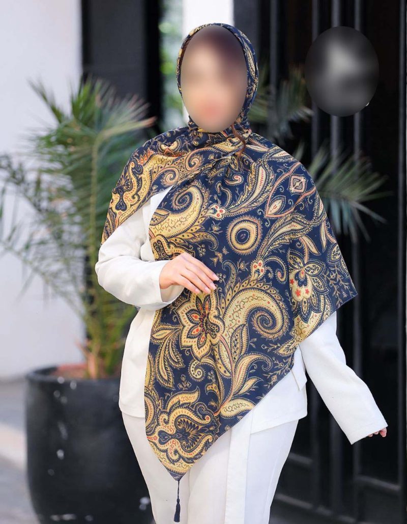 روسری رنگی طرح دار کد 6788 - Image 1