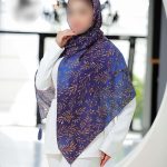 روسری رنگی طرح دار کد 6790